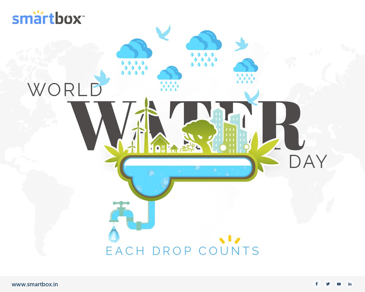 'This #WorldWaterDay, let's pledge to use water 💧more efficiently.
 #climatechange #icareaboutwater #climatechangeequalswater #climateaction #saveandgivewater'