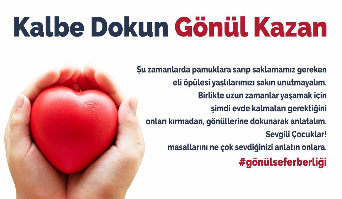Şimdi gönüllere dokunma zamanı.. #gönülseferberliği