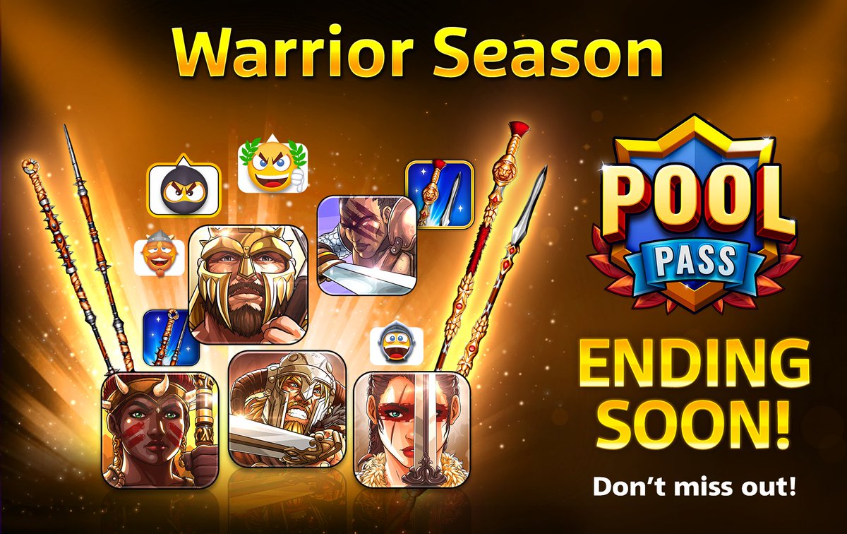 8 Ball Pool On Twitter Warrior Season Is Almost Over Complete All Ranks And Claim Your Rewards Play Now Https T Co Zsnzw13jyy