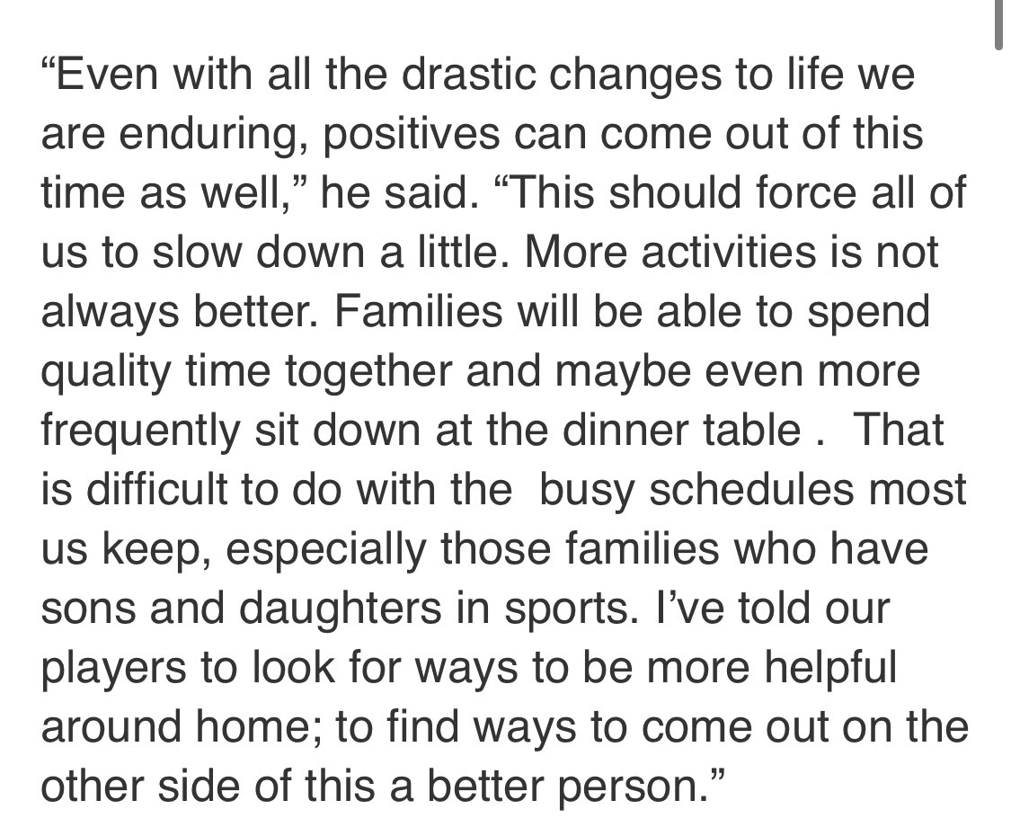 jaredmac26's tweet photo. .⁦@AtheniansNation⁩ coach John Froedge really putting things into perspective during this difficult time. 

Read the whole story in tomorrow’s Journal Review. https://t.co/kTWHTipxaP