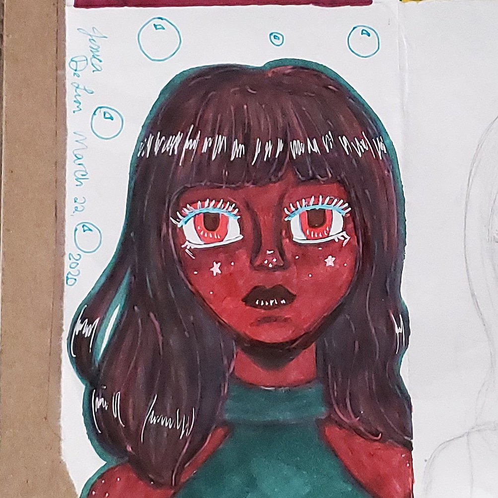 theonlykai1's tweet photo. Hardest 3 marker/fineliner challenge I've done! Sometimes it just happens where things dont go your way but I still wanted to post! #art #markers #markerart #girl #ink #threemarkerchallenge #fineliners #traditionalart #practice https://t.co/lNXfjulixC