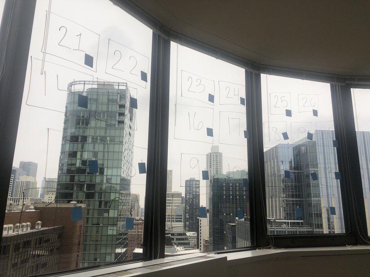 amandathedev's tweet photo. Lockdown day 9: I made Deal or No Deal on the windows. #lockdown #coronavirus #QuaratineLife https://t.co/sT18wpn4q4