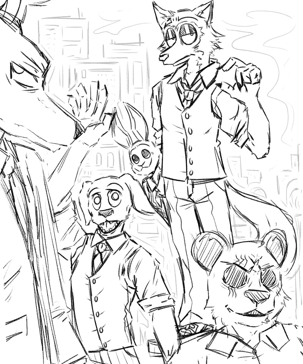 Sketch. Who knows what I'll do with it.
#BEASTARS #BEASTARS展