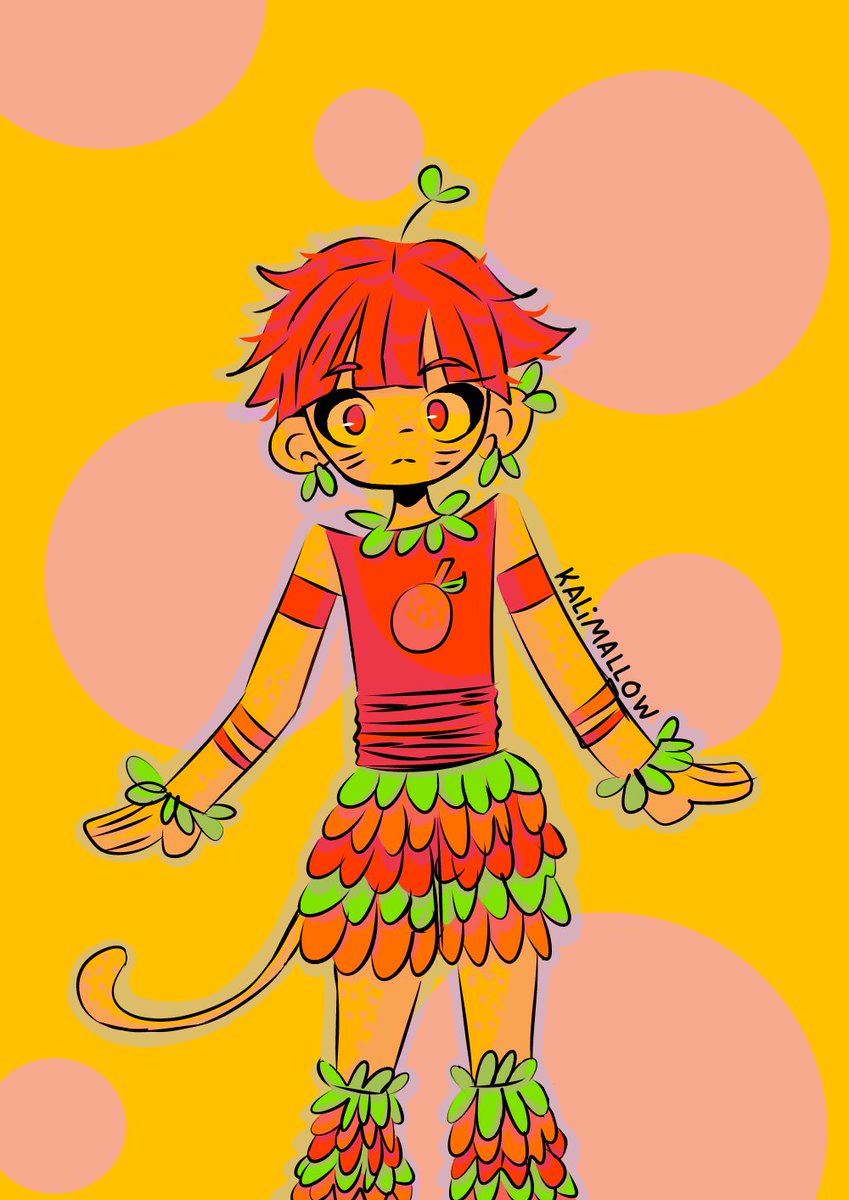 kalimallow's tweet photo. Chuuga is heree!! Is my new OC🧡
I'm training more digital drawings 

#chuuga #oc #monkey #orange #digitalart #art #desenhos #drawings https://t.co/8JU1bBRNGS