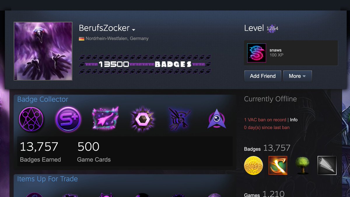 Ohnepixel Level 1 264 Just Got Vac Banned In Cs Go 25 000 In Steam Levels