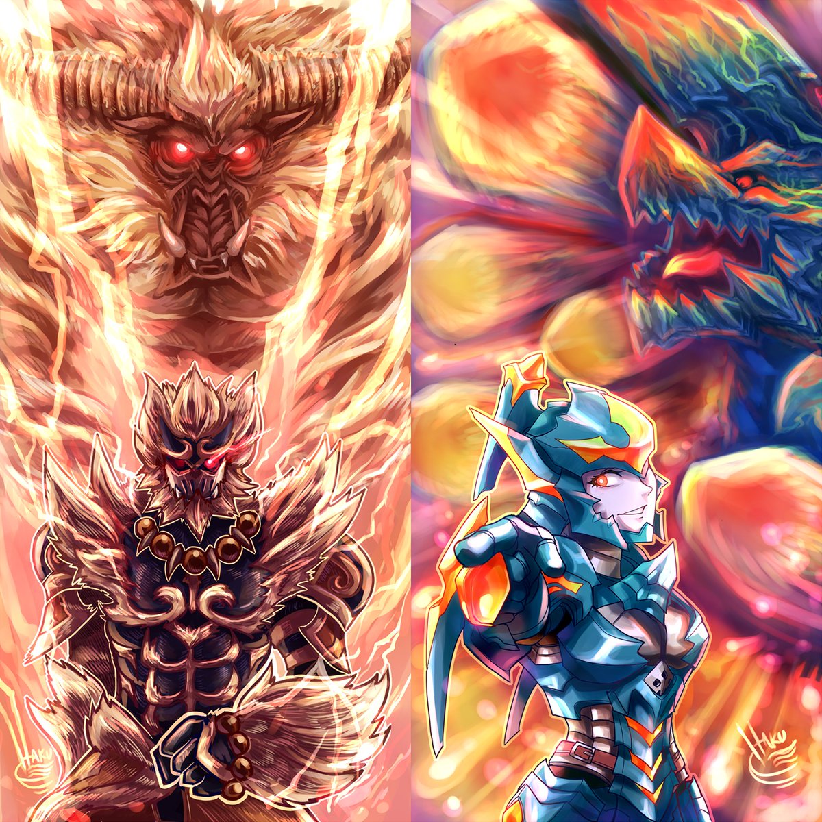 The Furious and the Raging.Happy Furious Rajang & Raging Brachydios Lau...