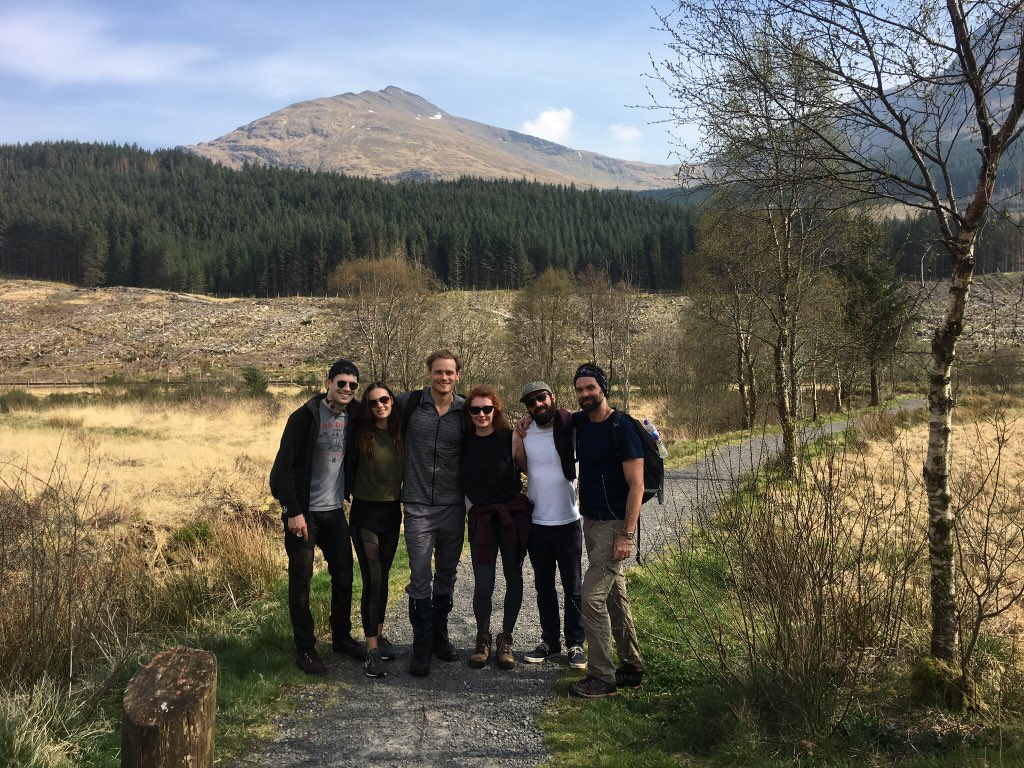 SamHeughan's tweet photo. Berry and the Gang! https://t.co/4kihY6C1t3