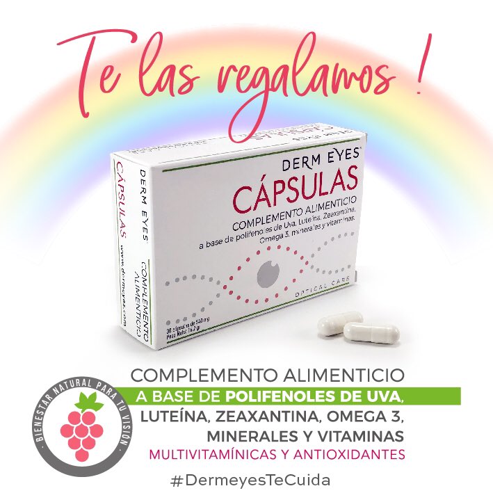 _dermeyes_'s tweet photo. En esta época de restricción, nuestras defensas también se ven afectadas.Por ello desde Dermeyes queremos aportar nuestra colaboración a través de nuestros productos nutricionales. 
TE REGALAMOS !, una caja de Cápsulas nutricionales para un mes.  https://t.co/tNtBHNu2hO https://t.co/xNTyWD53LV