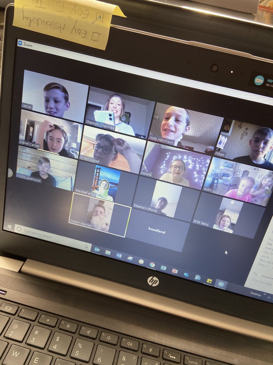 MrsSChaussee's tweet photo. Connected with my students through @zoom_us today!! Was so great to see &amp; hear them!! #relationshipsmatter #learnbps @bbeiswenger @BismarckSchools https://t.co/MS6newAzLP