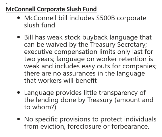 Smash Grab More Corporate Looting In The Latest Failed Gop Senate Relief Bill