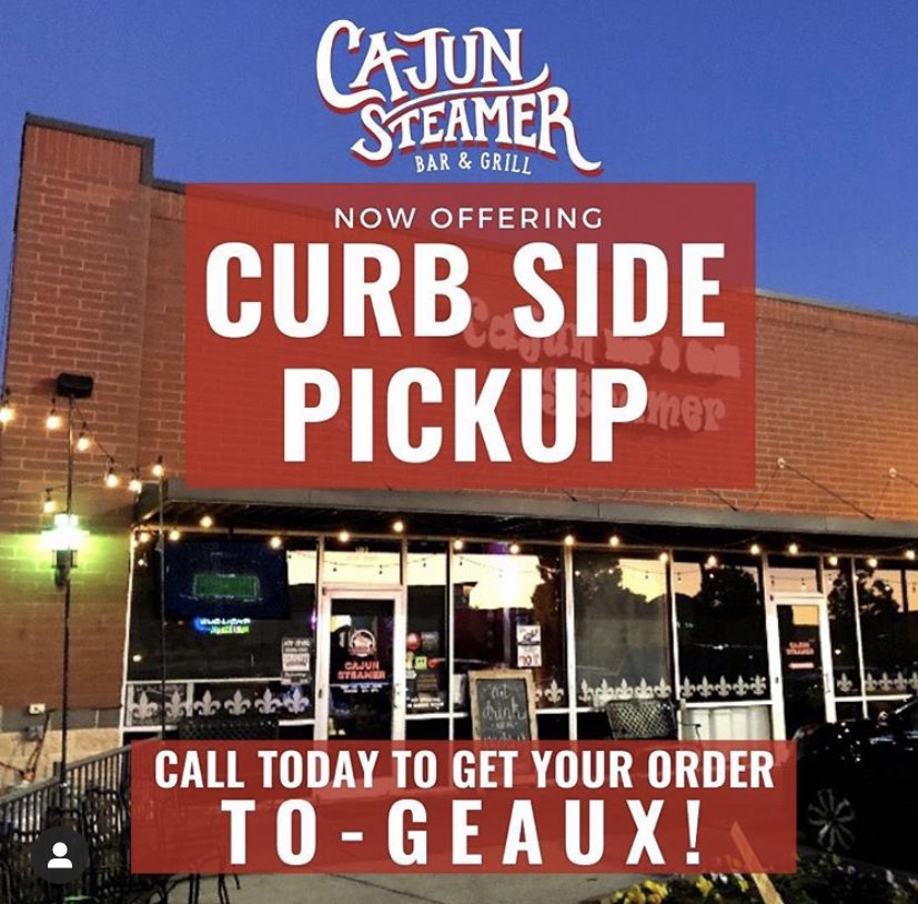 cajun_steamer's tweet photo. WE MISS YALL! We are open for curbside pickup! Get your Cajun fix by taking it #TOGEAUX - call your local Steamer to get more info on Family Meals, curbside alcohol and KIDS EATING FOR FREEEEEE! https://t.co/WJiOOKrJa0