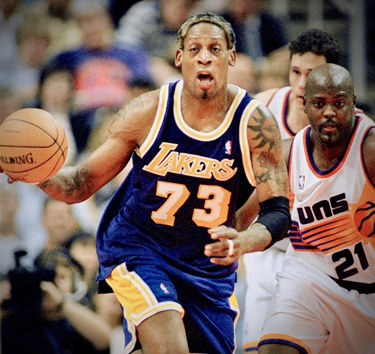 Dennis Rodman played 23 games for the Los Angeles Lakers in 1999.