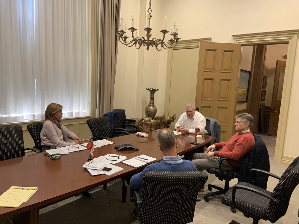Our team continues to work hard to keep Ontario safe. This afternoon, <a href="/celliottability/">Christine Elliott</a>, @rodphillips01, and I are looking at increasing our COVID-19 testing capabilities so that we have the best information available.