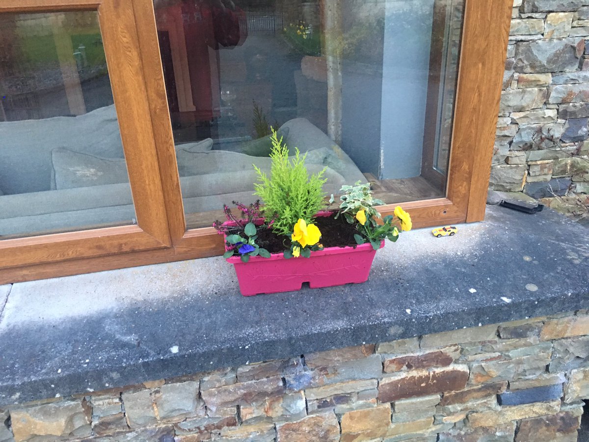 RadarSports's tweet photo. #covidlockdown easier to handle with fine weather #beachwalk #gardening #planting #windowboxes all done and now for #ginandtonic #StayAtHome https://t.co/CboXj0EuHX