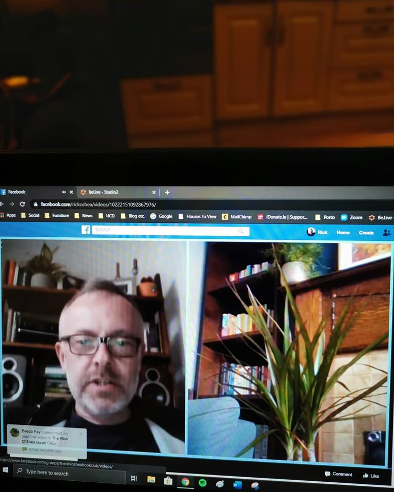The demo worked! I interviewed a houseplant...Catch me every weeknight live from 8 talking from my house to an author in theirs.Here: https://www.facebook.com/groups/therickosheabookclub/ #ShelfAnalysis