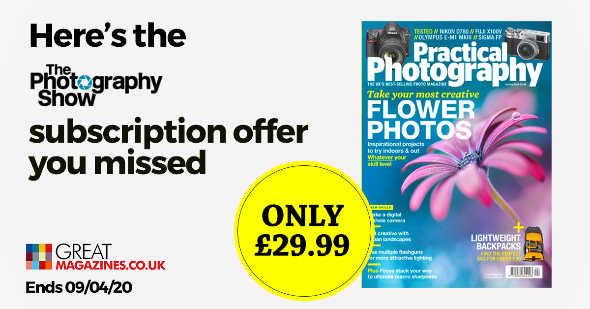 Just a reminder for everyone in the face of what's happening. We have extended our show offer, and a subscription is a great way to get the mag straight to your door without needed to leave the house! Don't miss out! 
greatmagazines.co.uk/practical-phot…