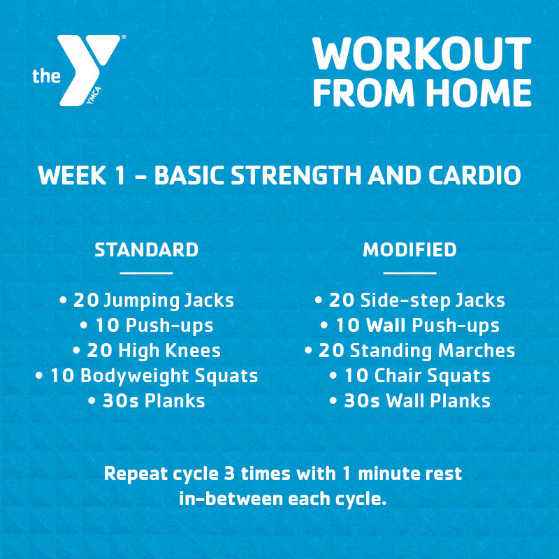 stonestownymca's tweet photo. These workouts can be done anywhere, anytime, so you can stay healthy and strong! #workoutfromhome https://t.co/GqRwJDqTLg