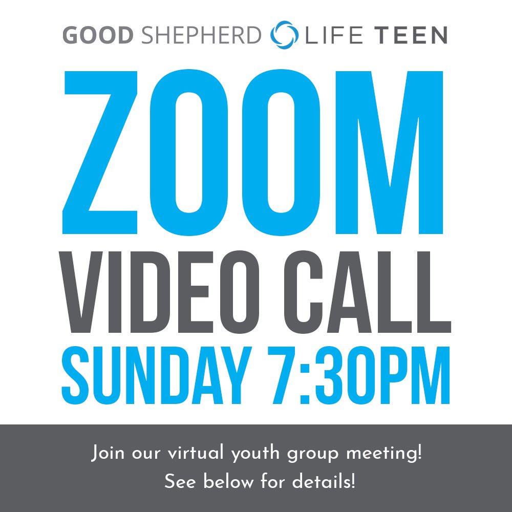 GSLifeTeen's tweet photo. Excited for virtual Life Teen!!! https://t.co/99FPVNlyKg