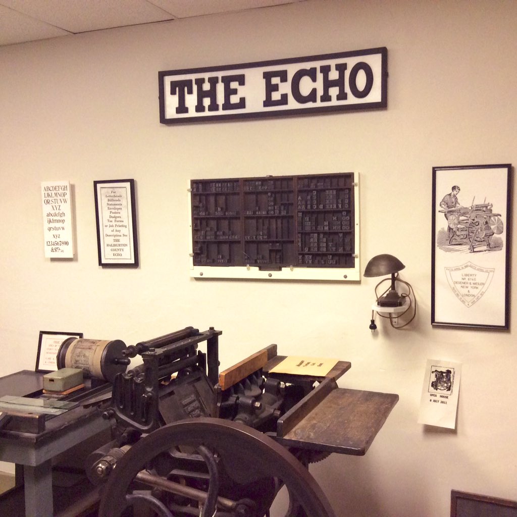 E is for Echo - this amazing local paper has been telling the stories of our community since 1884 and they’re still busy at it even in these strange times. Thank you <a href="/haliburtonecho/">Haliburton Echo</a> (and <a href="/mindentimes/">MindenTimes</a>) for all that you do! #museumsfromhome #MuseumAlphabet