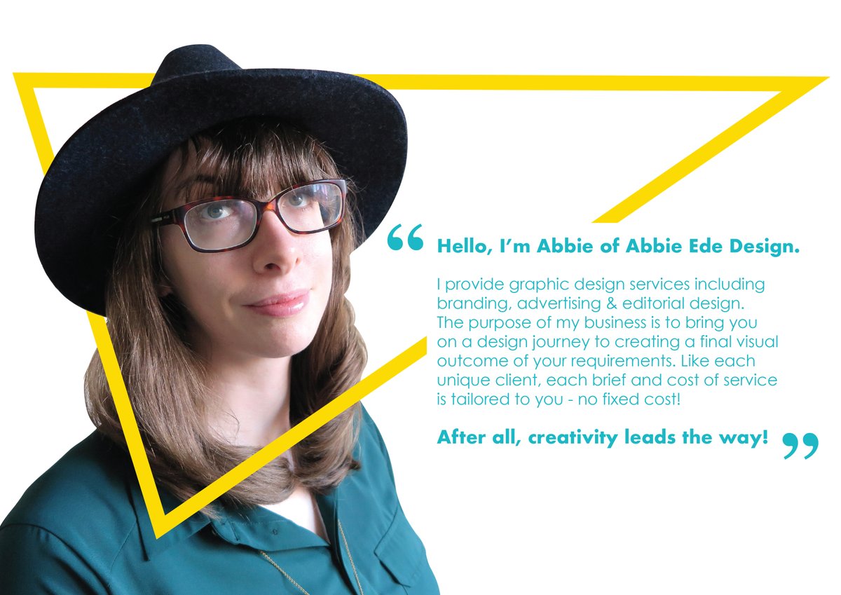 EdeAbbie's tweet photo. Abbie Ede Design provides graphic design services at no fixed cost! Visit https://t.co/6qNgVIZRRn and let creativity lead the way ๐
#NetXP #localbusiness #GraphicDesigner https://t.co/JHYXs9PpAt