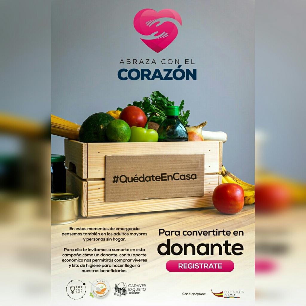 mariadelcisne__'s tweet photo. #AbrazaConElCorazón se suma a las iniciativas de @frenalacurva. 
❣ El objetivo es donar canastas de alimentos y kits de higiene a personas en situación de riesgo.  
Información en: https://t.co/CaLh98DrwW.

@soyemprendec @Alekso @Hugo__Castillo @carfertor @PabloRuizAguirr https://t.co/TxT76ODKbq