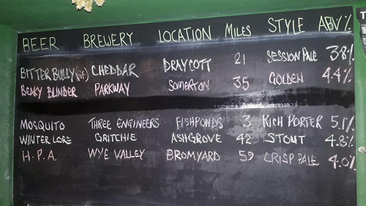 DrapersArmsBris's tweet photo. Yesterday we posted a picture of our first blackboard showing the beers we're selling in our new takeway format. We were asked to post a daily update. Well, we're not going to; it's too much of a faff - and where's the fun in that? Here's the second and - possibly last - picture https://t.co/jwYm2Cdboa