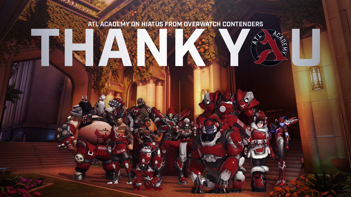 ATL Academy is deciding on opting out of Overwatch Contenders this season, and has decided to go on hiatus until further notice. Thank you for supporting this decision. ❤🖤

#ATLWin