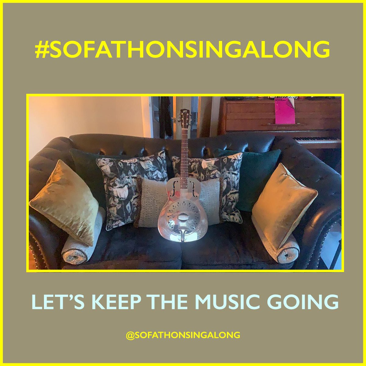 #SofathonSingalong. Stay In and Keep The Music Going. Join in on Insta or Facebook /sofathonsingalong 🛋