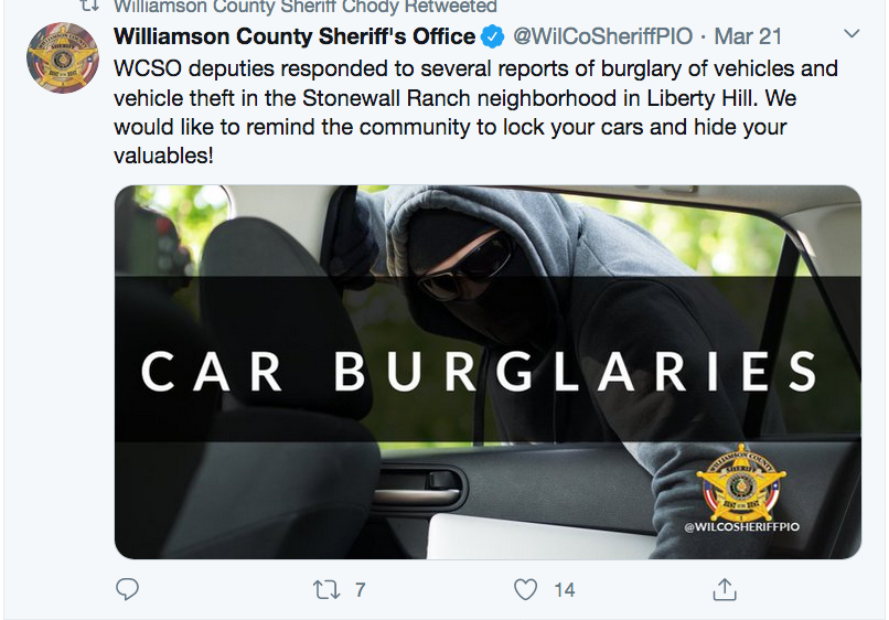 buddy_falcon's tweet photo. Deputies pulled from normal duties, not to mention @sheriffchody tweeting about the increase in robberies. Is this a good use of our LE, protecting Gravell and Boles while they walk their dogs?? Protecting them from what? https://t.co/iojmQAoWhm