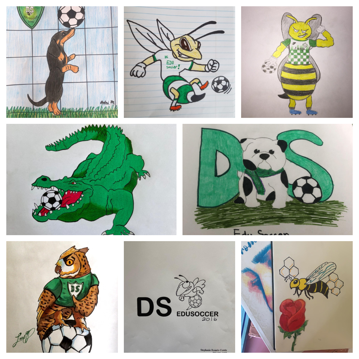 DsEdusoccerPR's tweet photo. Pásate por nuestro Facebook (DS Edusoccer Puerto Rico) y dale "me gusta" al dibujo que quieras que se convierta en nuestra mascota. La foto que más Likes tenga a las 12pm del domingo 29 de marzo ganará. (El like debe ir en la foto, no en el post).⁣
⁣ https://t.co/WKXRJXnQ6P