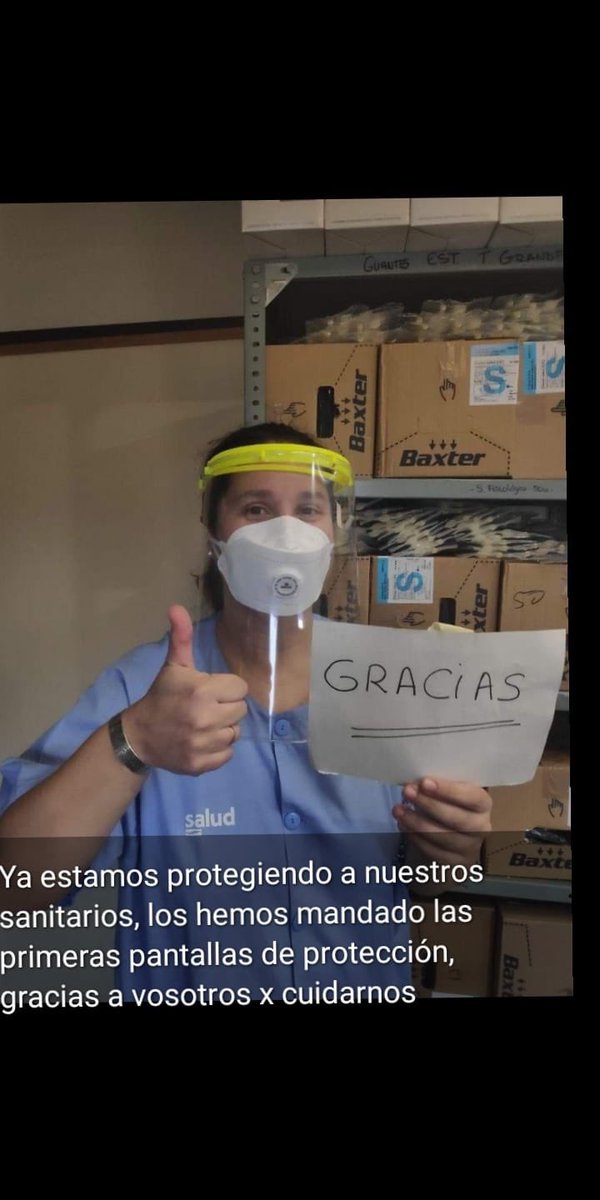 PacoCubelos's tweet photo. 🆘AYUDA ZONA DE TALAVERA🆘
Se necesitan, para la fabricación de pantallas protectoras:
- Láminas de PVC de DinA4
- Gomas elásticas planas
- Cinta (espuma) aislante protectora
Se adjuntan fotos para que podáis ver los materiales y el resultado final. https://t.co/rsvH2fuGbf