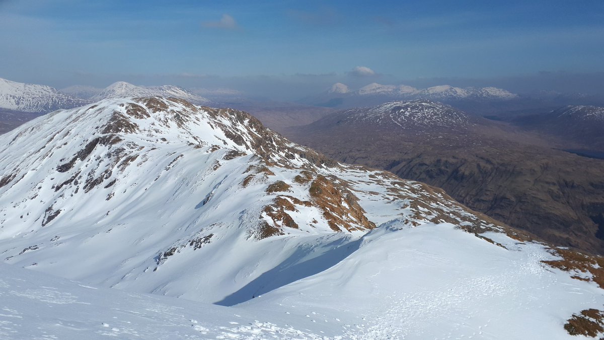 Adopting appropriate physical distancing. An absolute beaut of a day to bring up the 100th Munro.