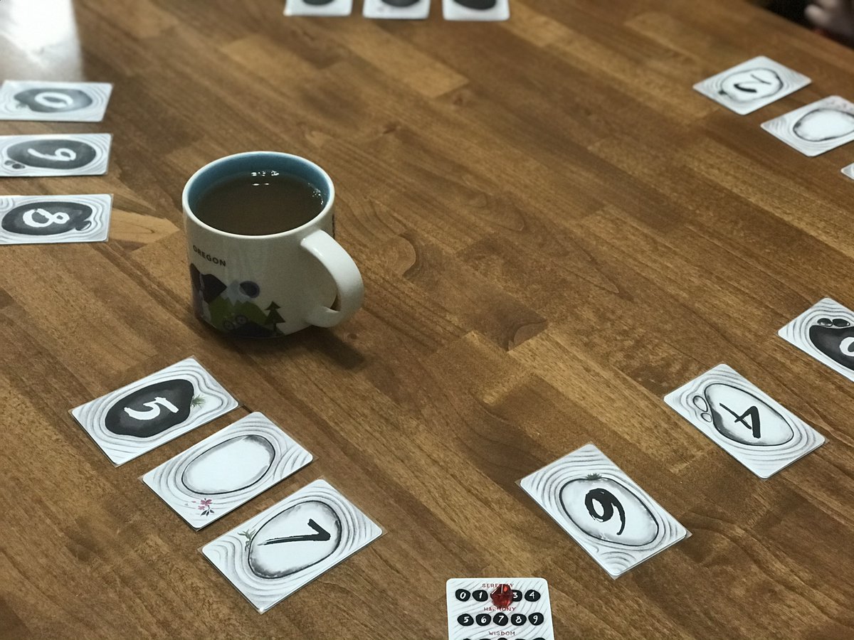 Narabi by Daniel Fehr and <a href="/Zmangames_/">Z-Man Games</a> with Orange Spice Black by <a href="/stashtea/">Stash Tea</a>