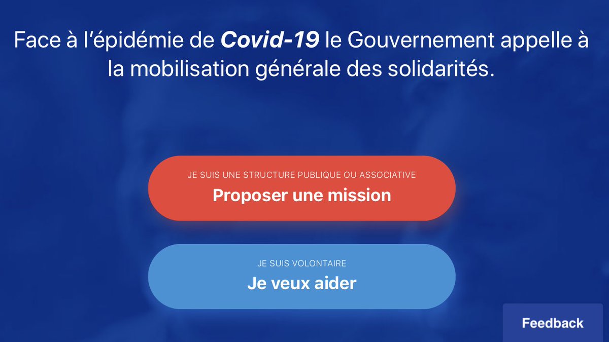 Live | #Covid_19 : le <a href="/gouvernementFR/">Gouvernement</a>, via <a href="/GabrielAttal/">Gabriel Attal</a> sur @France2tv, lance un appel à la mobilisation générale des « solidarités ». Proposer/trouver des missions de #bénévolat via la plateforme de la @ReserveCivique.
👉 covid19.reserve-civique.gouv.fr
#JeVeuxAider #RéserveCivique