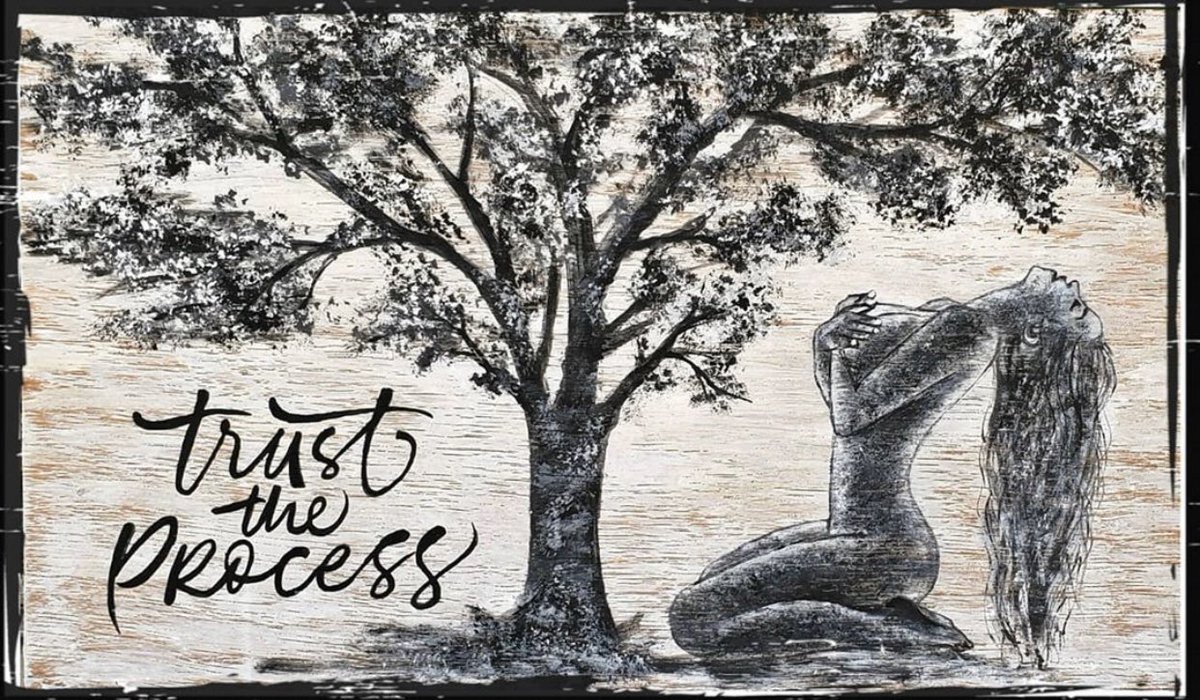 knottycanvas's tweet photo. Trust the process🦋 We can come out of this crisis stronger, wiser, and even more compassionate💕#letsgetknotty #trusttheprocess #torontoart #femaleartist https://t.co/cdKA9w0IkQ