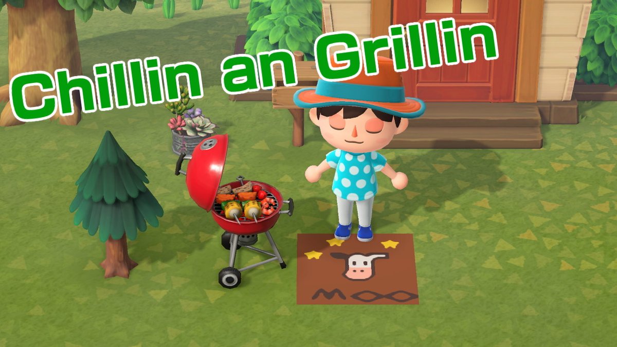 ChefJon89's tweet image. Having fun Chillin n Grillin on Sunday #AnimalCrossing #ACNH #NintendoSwitch