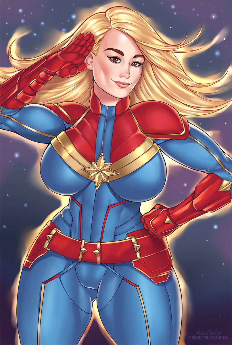 #CaptainMarvel She is ready to protect you... and serve you! ( ° ʖ °)NSFW, ...