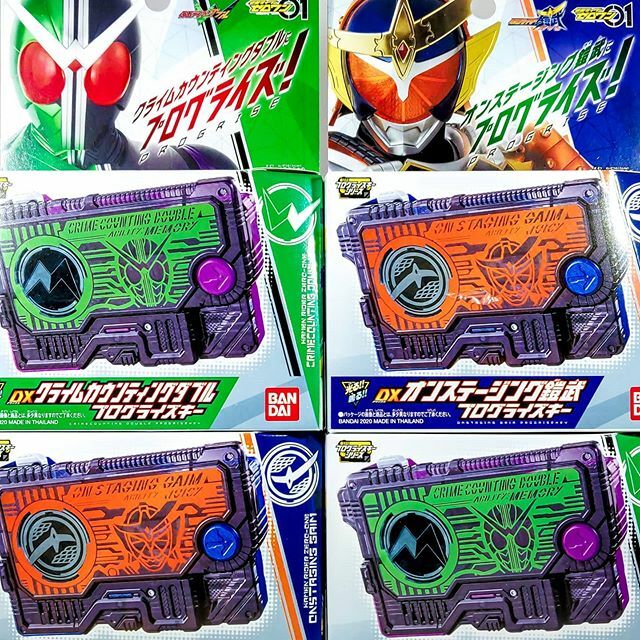 thetokudealer's tweet photo. [Shop Update] The next DX Legend Rider #progrisekeys are #kamenriderw &amp; #kamenridergaim , Now in Stock!
You can find these via the Facebook shop or on the ebay page directly:
https://t.co/x6TkBng7YM
https://t.co/uieE3FjwgQ
...
#kamenriderzeroone #kamen… https://t.co/N9zHufgloT https://t.co/xH1EWT7kUd