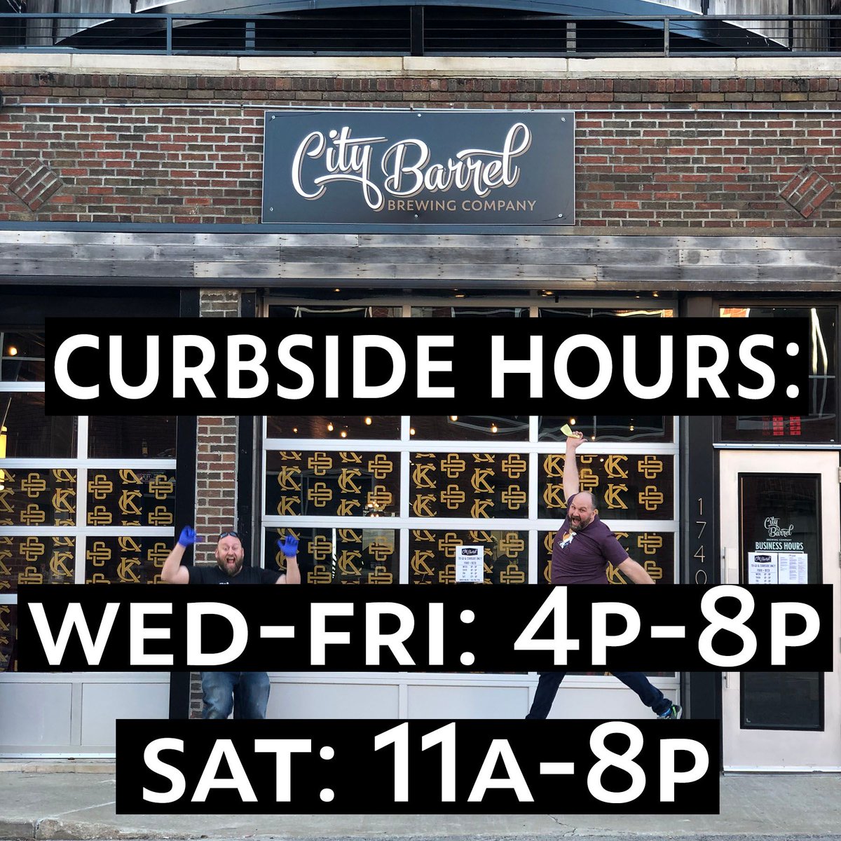 Hey everyone, we have updated our hours for Curbside pick up. Thank you SOOOOO much for the support but we need a break to sleep and make more beer! Stay safe, stay strong Kansas City.