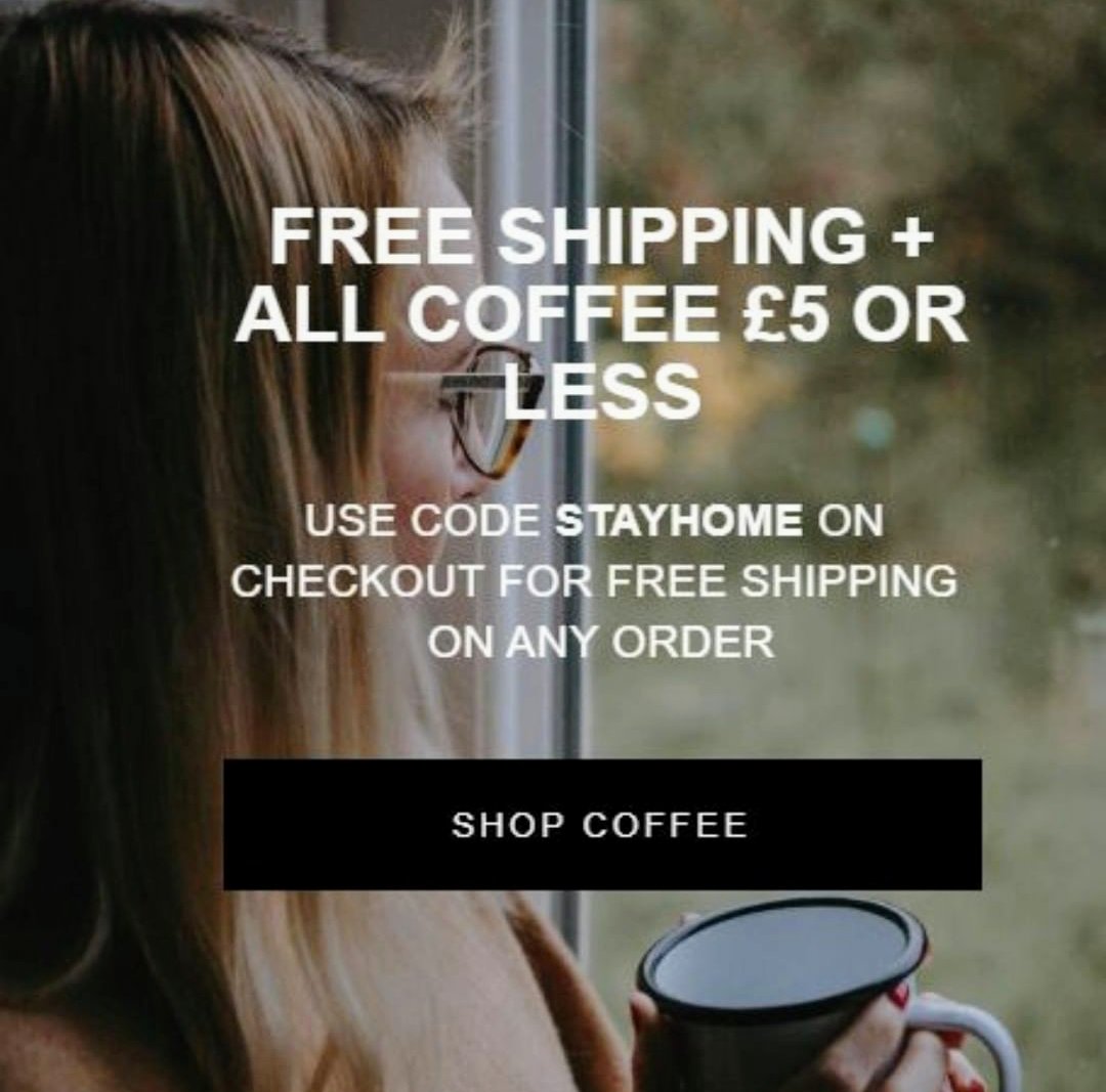 All retail coffee bags now £5 or less with FREE shipping on all orders for the foreseeable.
This is our way of making sure you're stocked up and we're still here when the world starts spinning again
 ✌🏾 Love Matt &amp; the team ❣️