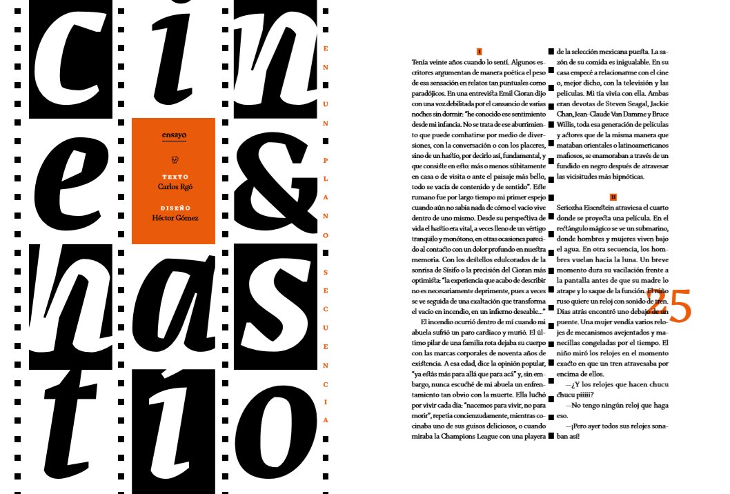 Cosas estupendas que he descubierto en esta cuarentena: la revista La Peste

Es una revista de arte y literatura preciooooosa, estoy revisando el último número y he visto trabajos super interesantes: historias, ensayos, reflexiones y el trabajo de diseño que es PRECIOSO