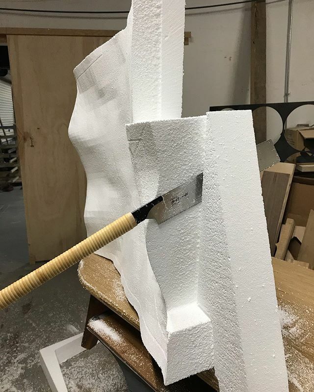 stericdesign's tweet photo. A bit of foam surgery in the shop before Nashville shuts down for two weeks. 
#StericDesign #nashville #cnc #cncrouter #foam #eps #sitemap @daadnashville https://t.co/EeRylmrlGO