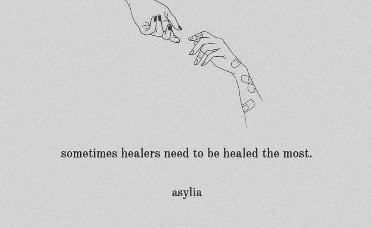 qtZervoh's tweet photo. Sometimes healers need to be healed the most -asylia https://t.co/Z7vHNgn7H2