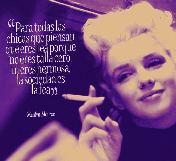Mujeresontop's tweet photo. Que nada ni nadie te haga sentir menos de lo grandiosa que eres. No le regales tu poder a nadie #cuidate #quierte #quote #marilynmonroe #ontop https://t.co/LZAXz13Asj