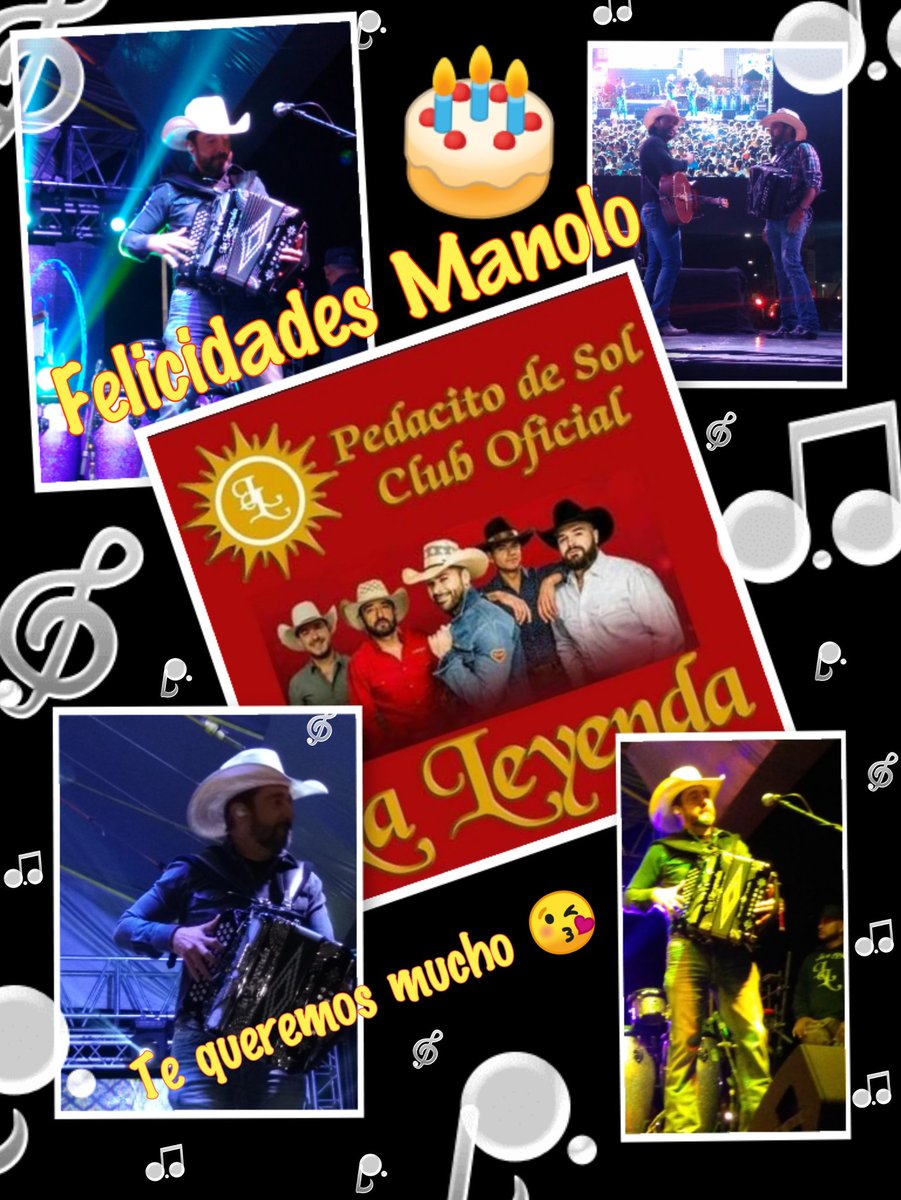 PedacitoSol's tweet photo. Hoy estamos de manteles largos.. Nuestro querido Manolo Robles está cumpliendo años!! 
Muchas felicidades al mejor acordeonista 🎂🎉🎁🎈🎆 
Te mandamos un fuerte abrazo virtual de parte de todo el club de fans 😘 
@PedacitoSol @grupolaleyenda https://t.co/gXuHcIRW7k