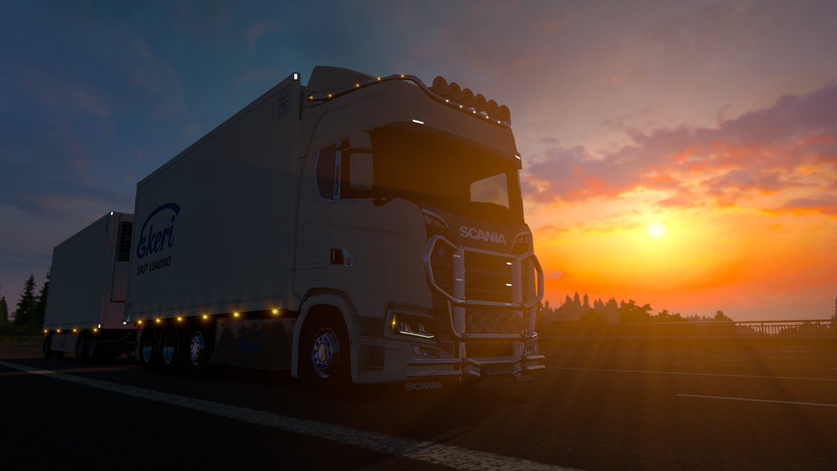 NorwegianGamin's tweet photo. Did a trip from Bergen to Stockholm in a beautiful truck thanks to #Eugenemods and #kastmods @SCSsoftware @TruckSimFM @NLGVTC https://t.co/virAPqusHF