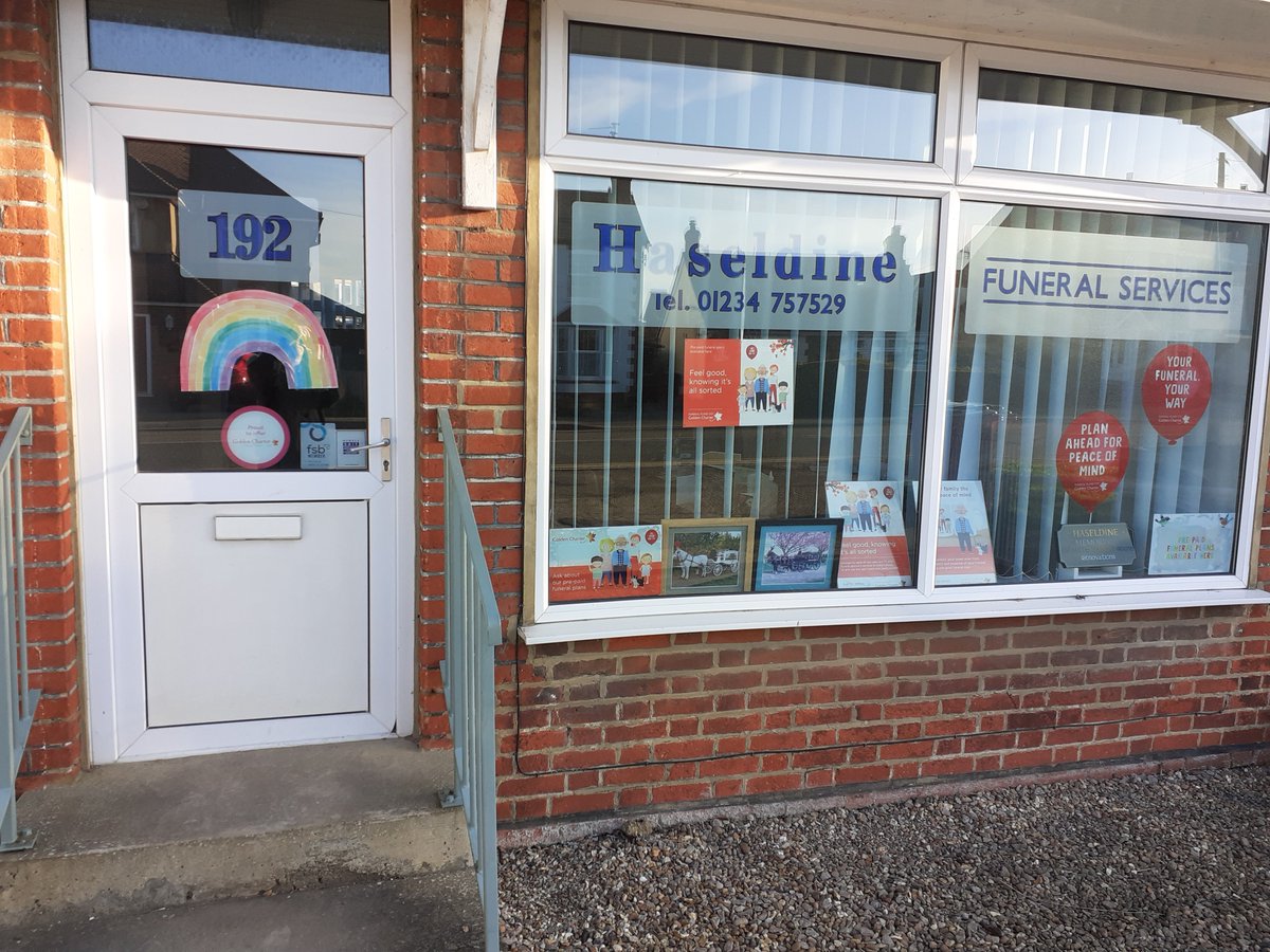 Our rainbow showing unity with our community during these difficult times. After the storm, there will always be a rainbow 🌈