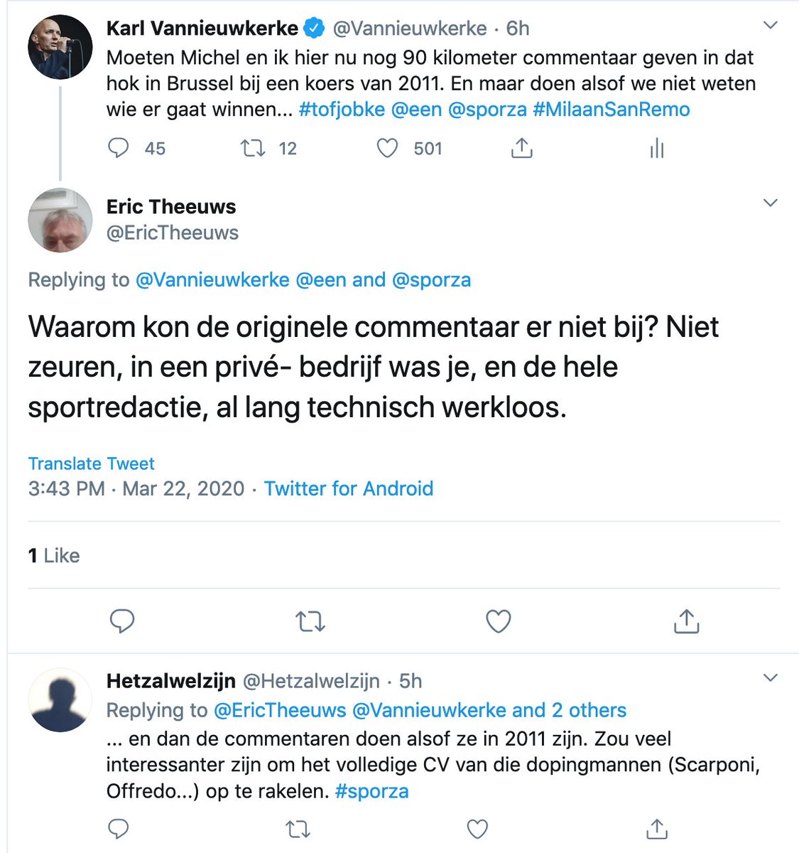 Karl Vannieuwkerke tweet media