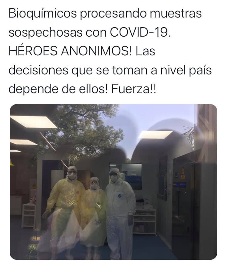 AyeOrtega's tweet photo. Bioquímicos, héroes anónimos👏🏼👩🏻‍🔬 https://t.co/qM0O3RiblH