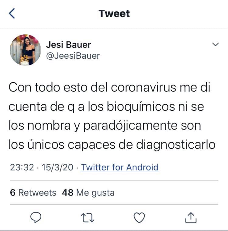 AyeOrtega's tweet photo. Bioquímicos, héroes anónimos👏🏼👩🏻‍🔬 https://t.co/qM0O3RiblH